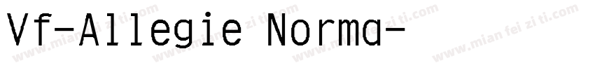 Vf-Allegie Norma字体转换
